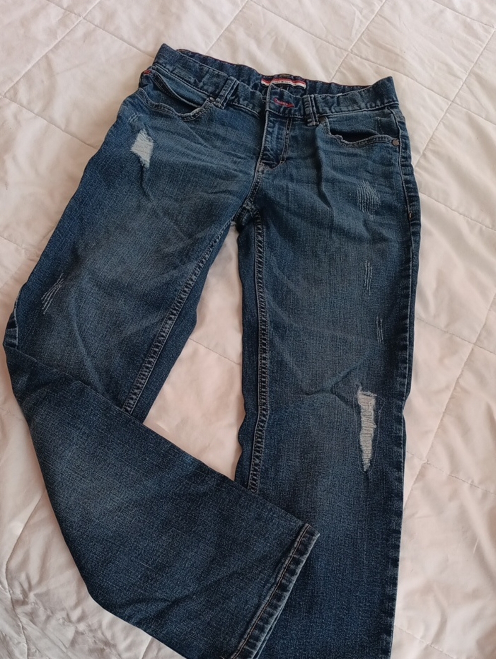 Tommy Hilfiger Kids Blue Distressed Denim Jeans